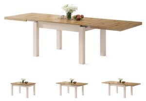 Mazzoni ROYAL Dub Artisan/Béžový (Šampaňský) - SKLÁDACÍ STŮL až DO 2,7 m