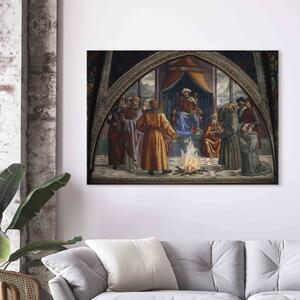 Reprodukce obrazu Svatý František z Assisi před sultánem, zkouška ohněm