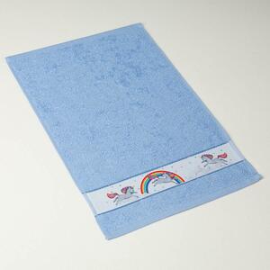Dětský ručník Veba RUJANA Jednorožec tisk modrá Velikost: 30x50 cm