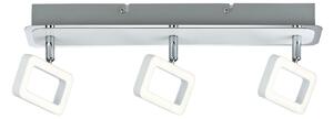Paulmann Frame, stropní/nástěnné svítidlo, 3x4,5W LED 3000K, matná bílá/chrom, délka 43cm