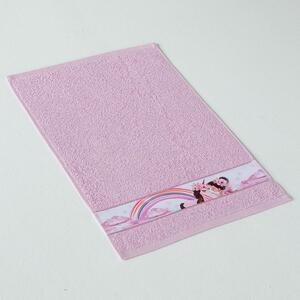 Dětský ručník Veba RUJANA tisk Dívka s jednorožcem šeříková Velikost: 30x50 cm