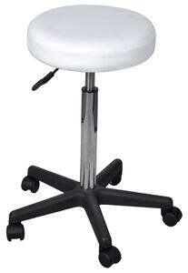 Kancelářské stoličky 2 ks bílé 35,5x84 cm umělá kůže
