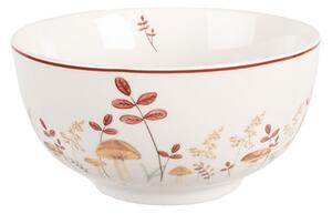 Porcelánová miska s podzimním motivem přírody a houbiček Little Fall Jewels – 500 ml
