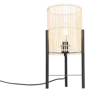 Skandinávská stolní lampa bambus - Natasja
