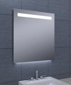 Zrcadlo s horním LED osvětlením 600x650 mm, spodní podsvícení (bssMFC65-60)