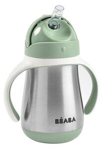 Beaba - Termoizolační hrnek s brčkem 250 ml zelená