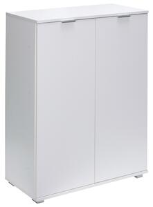 FurniGO Skříňka Alba se 2 dveřmi - bílá