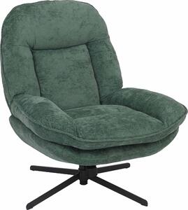 Relaxaní křeslo HWC-P32, TV křeslo se závsem Nosag, alounné křeslo, otoné kovová tkanina/textilní inylka (370 g/m²) zelená