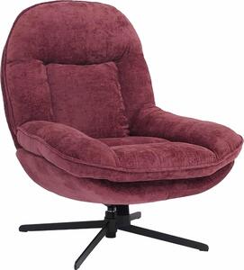 Relaxaní křeslo HWC-P32, TV křeslo se závsem Nosag, alounné křeslo, otoné kovová tkanina/textil enil (370 g/m²) berry