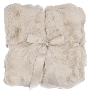 Skinnwille Home Collection Luxusní přehoz Misty Beige, 140x220 cm