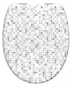 Schütte WC sedátko MOSAIK GRAU| Duroplast, Soft Close