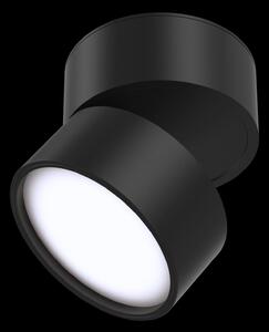 Maytoni Moderní stropní LED svítidlo ONDA, 12W, ⌀ 8,5 cm Barva: Černá, Chromatičnost: 4000K