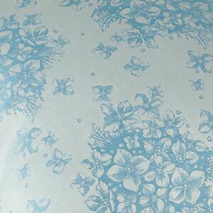 Povlečení Veba DIAMANT Malá hortenzie světlá modrá Velikost: 140x200 cm + 70x90 cm