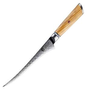 Vykosťovací nůž z damaškové oceli SaKuRo Olive
