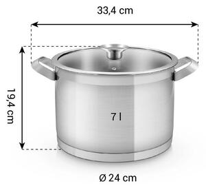 Hrnec GRADIUS s poklicí ø 24 cm, 7,0 l