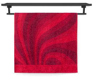 Plážová osuška Veba ZOE Vlny červená Velikost: 70x140 cm