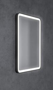 Sapho, VENERO zrcadlo s LED osvětlením 60x80cm, černá