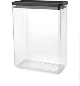 Brabantia 229985 nádoba na potraviny obdélníková 5,4 l edá, prhledná 1 ks