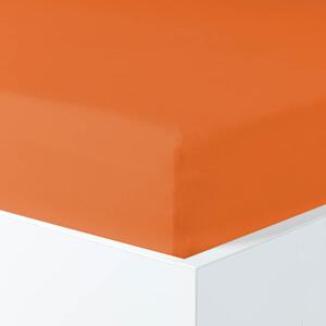 Napínací prostěradlo MAKO JERSEY s elastanem oranžová Velikost: 90-100x200-220 cm
