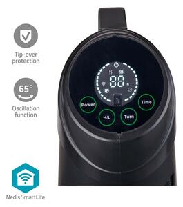 Nedis HTPA21BKW - Venkovní topné těleso SmartLife 600/1200W/230V Wi-Fi Tuya IP24