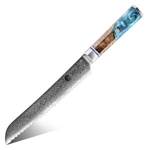 Nůž na pečivo z damaškové oceli SaKuRo Blue 20,3 cm