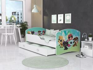 AJK Dětská postel Jan - little pets Velikost spací plochy: 160x80, Matrace: ne