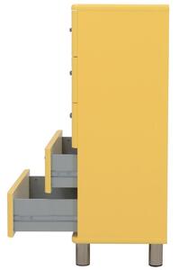 Žlutá lakovaná komoda Tenzo Malibu 60 x 41 cm II