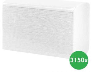 Papírové ručníky MERIDA-TOP SLIM, 100% celuloza, 2-vrstvé 3150 ks. (18x175 ks)
