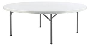 TENTino Kulatý skládací stůl průměr 200 cm, bílý, STL180K