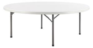 TENTino Skládací stůl průměr 152 cm, bílý, STL152K