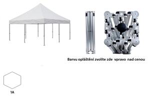 Nůžkový párty stan 5x5 m TENTino BIG HEXAGON EXTREME Barva opláštění: 1A - BÍLÁ