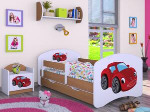 Happy Babies Dětská postel Happy - pohádkové auto Velikost spací plochy: 160x80, Barva: kalvados, Šuplík: NE