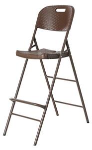 TENTino Vysoká barová židle - IMITACE RATANU