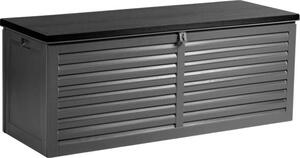 Zahradní box 143 x 57 x 53,5 cm 390 litr erný a edý
