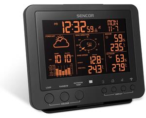 Sencor - Profesionální meteostanice s barevným LCD displejem 5V/1xCR2032