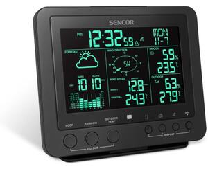 Sencor - Profesionální meteostanice s barevným LCD displejem 5V/1xCR2032