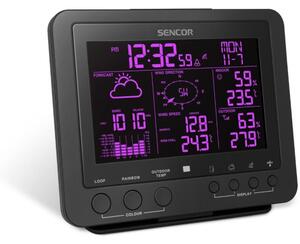 Sencor - Profesionální meteostanice s barevným LCD displejem 5V/1xCR2032