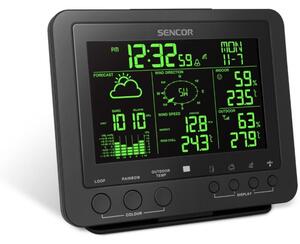 Sencor - Profesionální meteostanice s barevným LCD displejem 5V/1xCR2032
