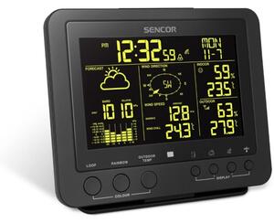 Sencor - Profesionální meteostanice s barevným LCD displejem 5V/1xCR2032