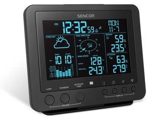Sencor - Profesionální meteostanice s barevným LCD displejem 5V/1xCR2032