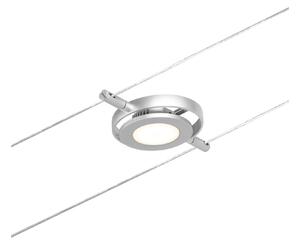 Paulmann 94415 CorDuo RoundMac, spot lankového systému, 4,5W LED 3000K, matný chrom/chrom