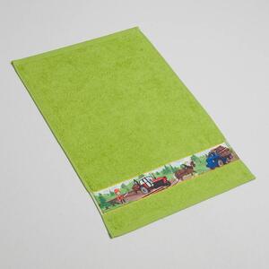 Dětský ručník Veba RUJANA Les I tisk zelená Velikost: 30x50 cm