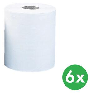 Papírové ručníky dvouvrstvé v roli MAXI, bílé, 6 ks