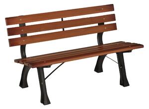 Aga Zahradní lavice 120x57x70 Tmavě hnědá