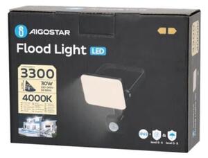 Aigostar - LED Reflektor se senzorem LED/30W/230V 4000K IP65 černá