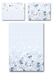 Povlečení Veba GEON Ledové květy Velikost: 140x200 cm + 70x90 cm