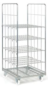 Rollkontejner, 4 police, 1660 x 710 x 810 mm