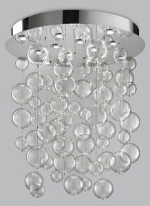 Metal lux 251.090.01 Bolero, luxusní závěsné svítidlo, 60 kuliček čirého skla, 12x10W GU10, prům. 100cm, délka závěsu: 110cm