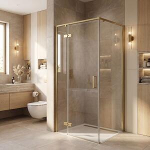 Sprchový kout Rea Bruno 90x90 Brush Gold