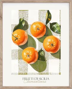 Tištěný obraz s rámem 40x50 cm Mandarines – Styler
